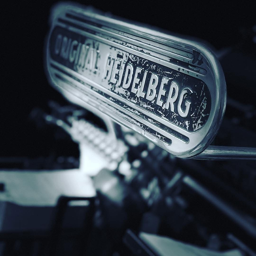 Original Heidelberg stroj za tisak u radionici